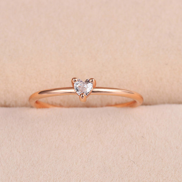 Fashionable Heart-shaped Women's Fine Ring
