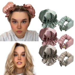 Cloth Cover Cute Ball Head Hair Curler Headband Hair Rollers